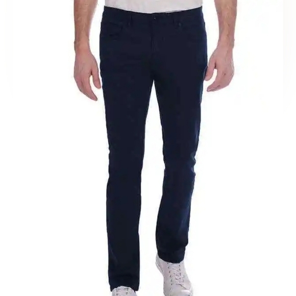 Jachs New York Men's Stretch Straight Fit Mid-Rise Navy‎ Blue Pant 36" x 29". - Picture 2 of 9